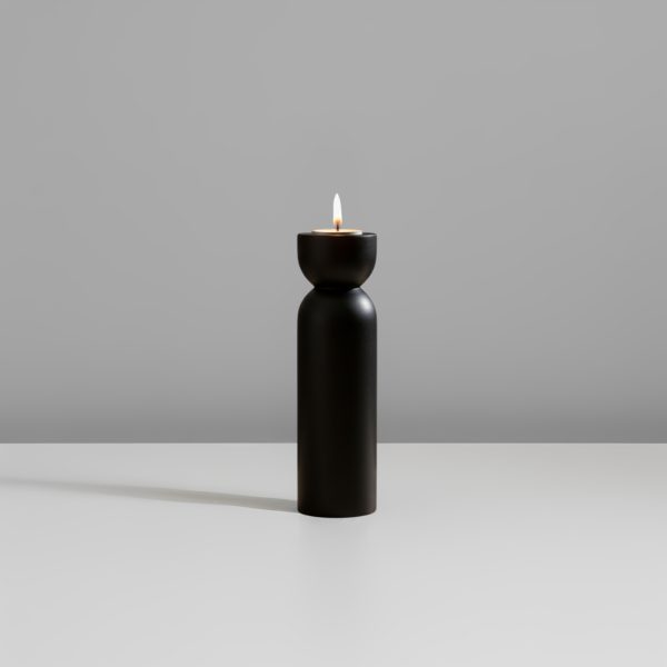 AFRICAN WOODEN CANDLE HOLDER 8