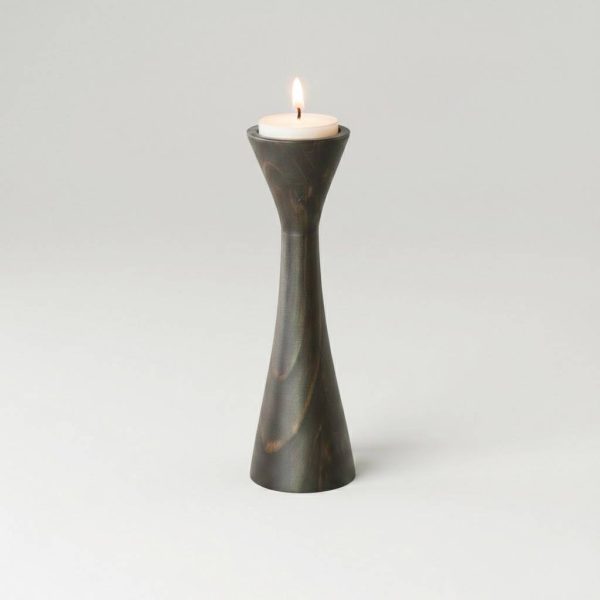 GEO WOODEN CANDLE HOLDER 9