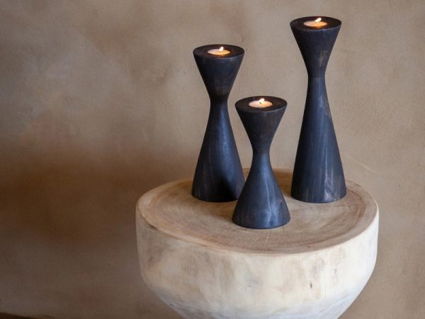 GEO WOODEN CANDLE STYLE 1