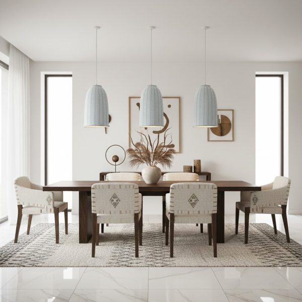 WHITE BEAD LAMPSHADE STYLE