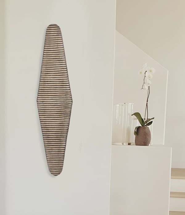 White long carved shield