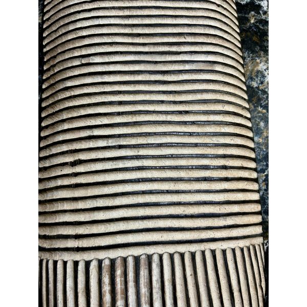 White Carved Long Shield Wall Art - Image 3